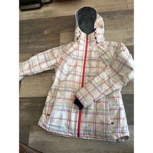 Columbia Women's Insulated Jacket Omni Heat Thermal Comfort Plaid Full Zip  M